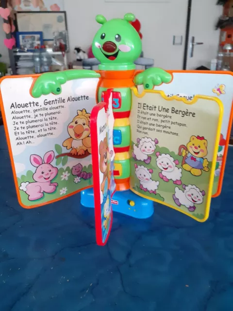 Jeu Fisher Price livre d'éveil Rigolotronique comptines son et musique 2