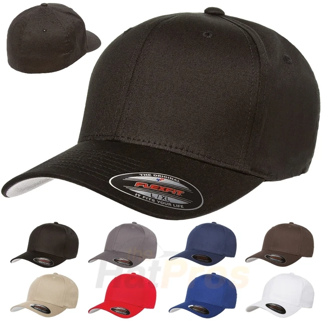 FLEXFIT BASEBALL HAT Cap Fitted Flex Fit Ballcap 5001 Blank SIZES S/M L