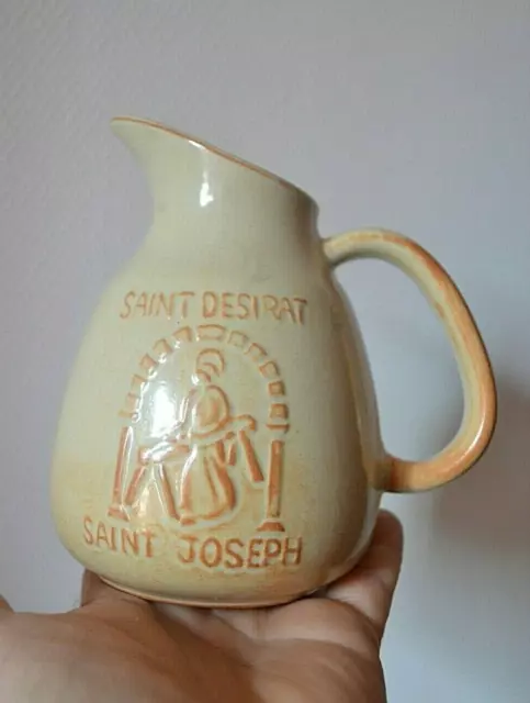 Ancienne carafe, cruche pichet Saint Désirat - Saint Joseph (Bistrot)