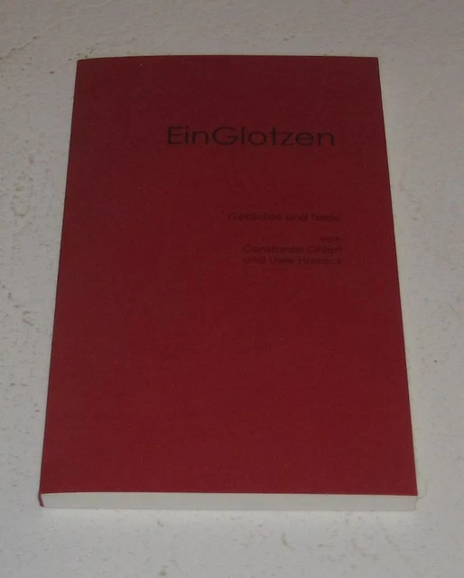 EinGlotzen - Gedichte und Texte von Constanze Ohlert / Uwe Harreck