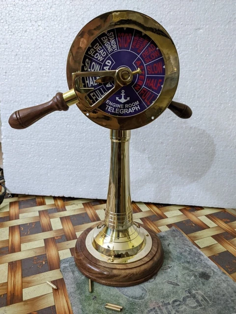 14'' Telegraph Marine Working Ring Bell Beautiful Antique Brass Ship Engine Room