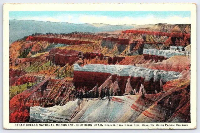 1937 Cedar Breaks National Monument Southern Utah UT Cedar City Posted Postcard