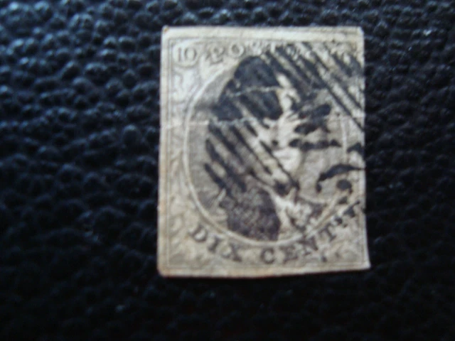 Belgien - Briefmarke Yvert / Tellier N° 6b Gestempelt (A50) (Falten)