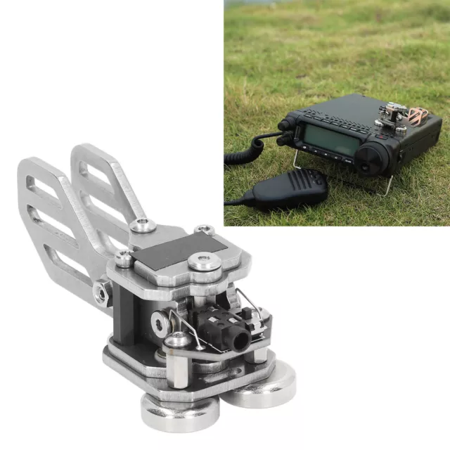 Mini CW Key Double Paddle Telegraph Key Automatische Morse Code Transmitter Key✈