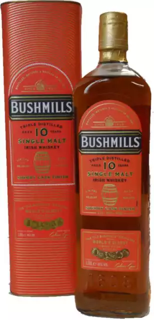 Bushmills 10 J. Single Malt Irish Whiskey  Sherry Cask finished 1l 46% vol.