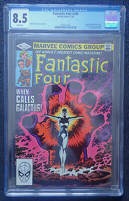 Fantastic Four #244 👓 CGC 8.5 WHT 👓 1st NOVA 1982 Avengers Doctor Strange