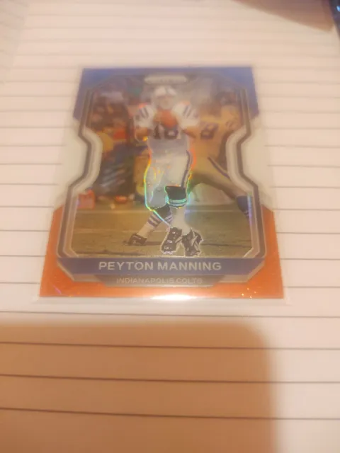 2020 Prizm Peyton Manning Indianapolis Colts Red White Blue Refractor #91