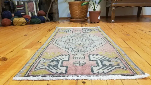 Turkish Tribal Rug 1'7" × 3'1"