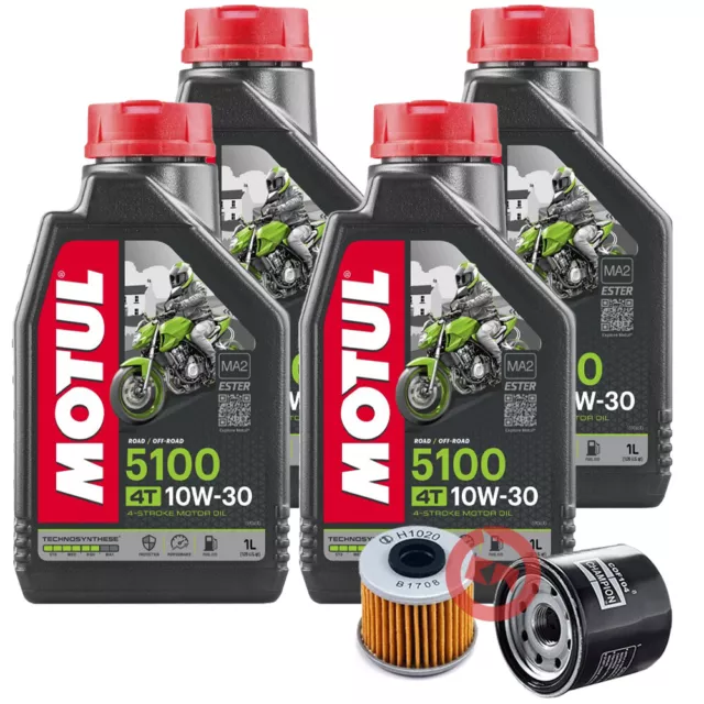 Kit Tagliando Honda X-Adv 750 17-20 Filtro Olio Frizione 4L Motul 5100 10W30