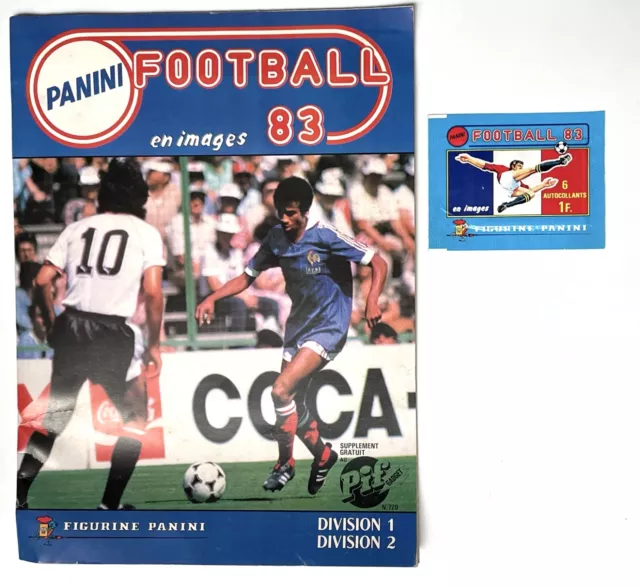 PANINI Football 83 album images vide neuf + pochette images offert Pif gadget