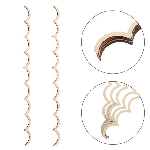 Lot De 204 Lettres Et Chiffres En Bois Brut - 1,5 Cm - Pour Bricolage, Déco, Projets Créatifs Ou éducatifs - 11