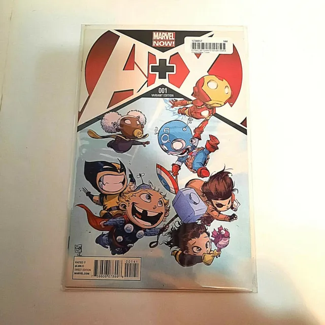 A Plus X A+X Avengers XMen #1 Skottie Young Variant Marvel Comic Book VF/NM
