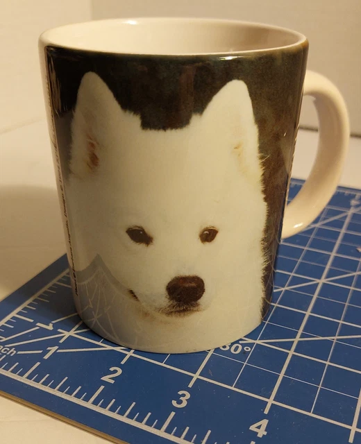 VTG 1994 XPRES Samoyed Puppy Dog Coffee Cup Mug Includes Breed Description