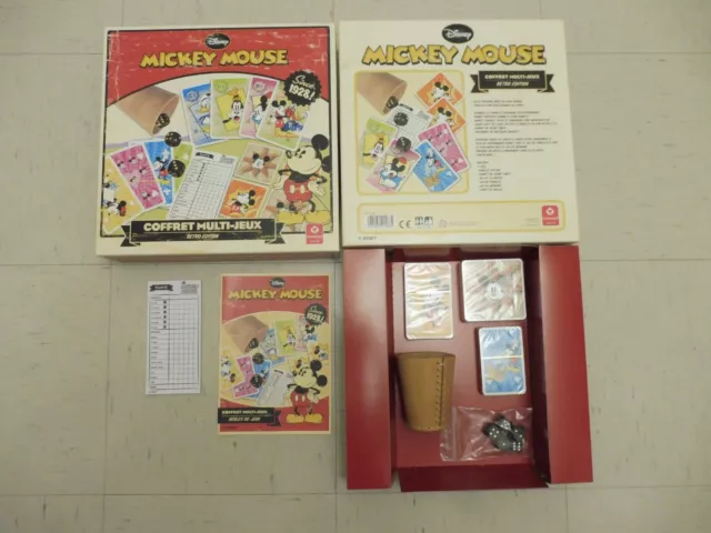 COFFRET MULTI-JEUX MICKEY MOUSE RETRO EDITION Jeu de société Disney Cartamundi