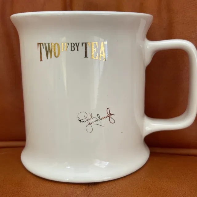 Rush Limbaugh Two If By Tea White Coffee Mug Gold Signature.
