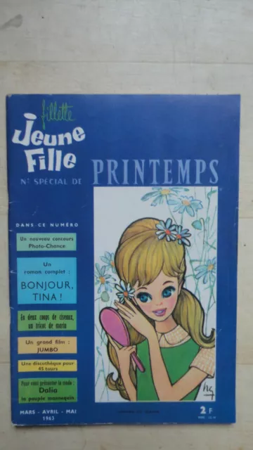Fillette Jeune Fille N° Special De Printemps 1963