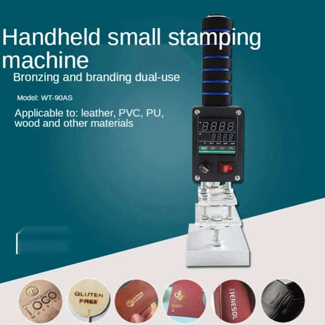 HOT STAMPING MACHINE Handheld Digital Heat Transfer Machine Leather ...