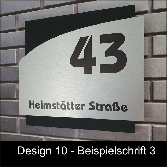 Design Hausnummer Modern
