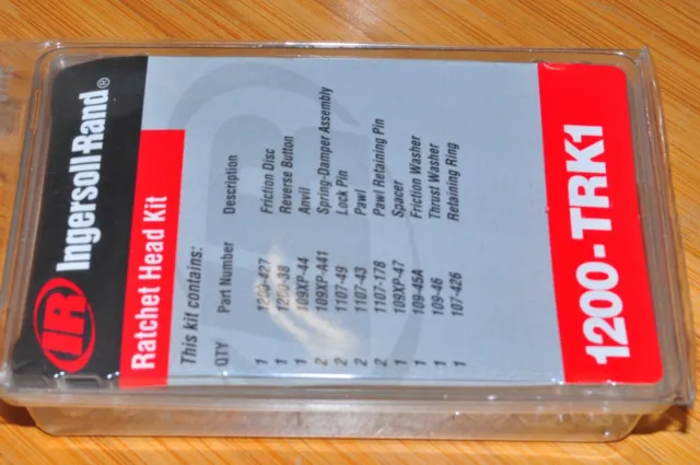 Ingersoll Rand 1200-TRK1 3/8" Ratchet Head Replace Kit Original Box