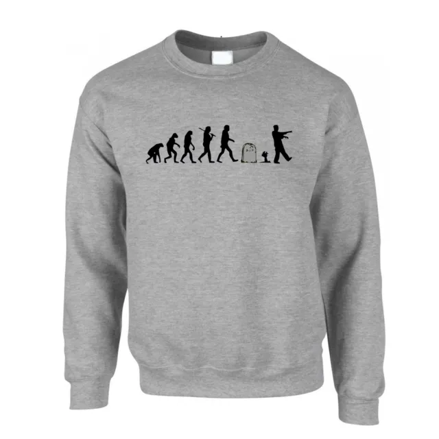 Halloween Jumper Evolution Of A Zombie Walking Living Dead Spoof Sweatshirt