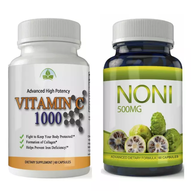 Vitamin C Immune Support & Noni Fruit Weight Management Dietary Supplements