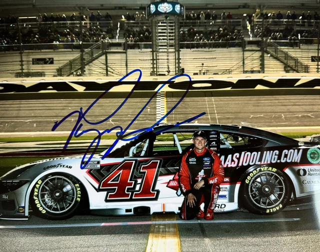 SIGNED 2024 RYAN Preece Daytona 500 Qualifying 8x10 NASCAR Photo!!! 39