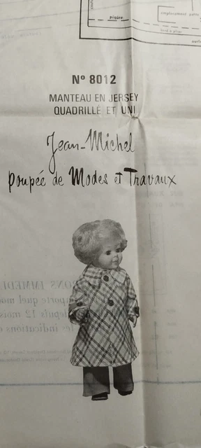 Patron De Couture Modes Et Travaux Pour Poupée – édition Mai 1973 – Occasion