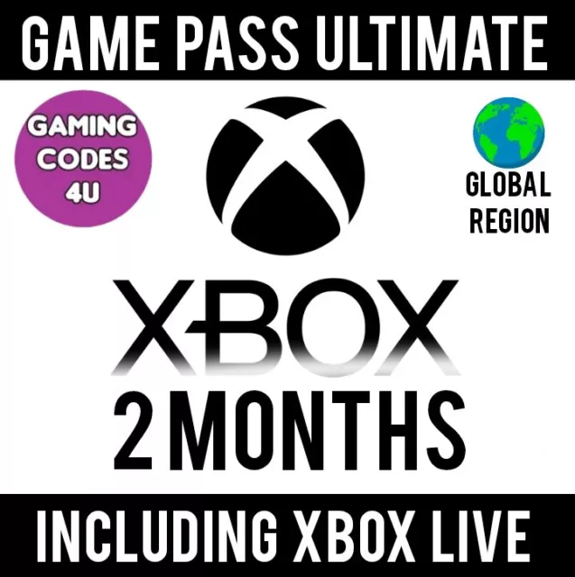 🔥Xbox Game Pass Ultimate 2 Month & Gold Live Membership Code Subscription ✅ 1