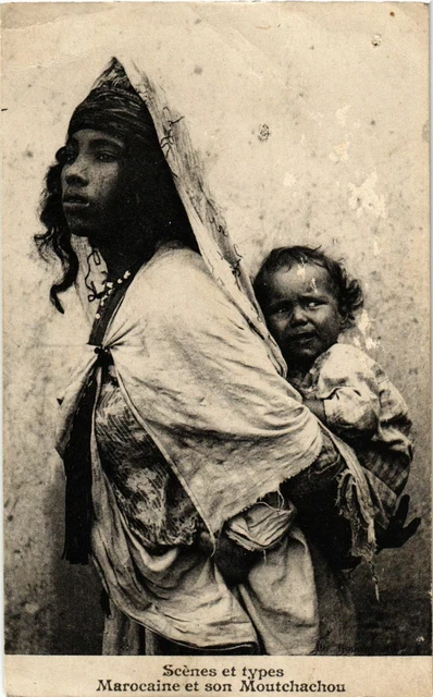 CPA AK Marocaine et son Moutchachou MAROC (963922)