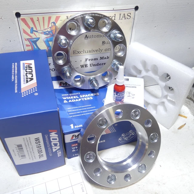 QTY 4 MOCA 1" Billet Aluminum Wheel Spacer 6x5.5" w/ Bore 106mm