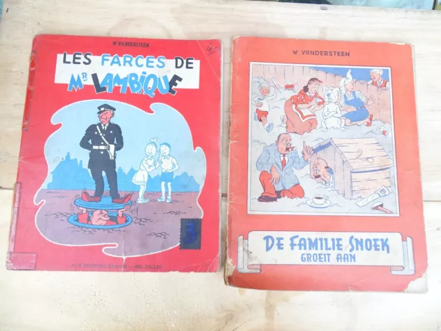 BD - Lot : Les Farces de Mr Lambique + De Familie Snoek - Vandersteen