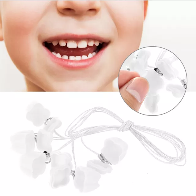 5pcs Baby Milk Tooth Storage Box With Rope Tooth Saver Necklaces White NOW