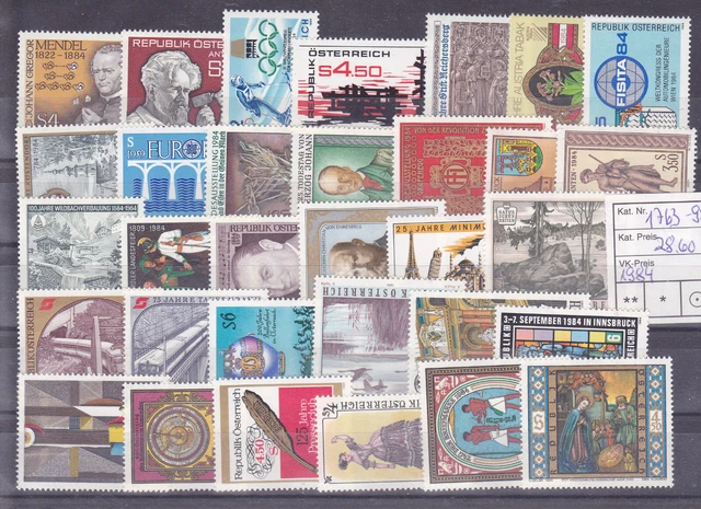 Österreich  Lot aus dem Jahr 1984 postfrisch siehe  Scan