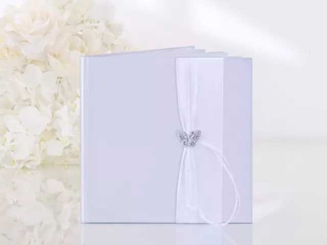 Guest Book Matrimonio Nastro Farfalla 22 Pagine 8047