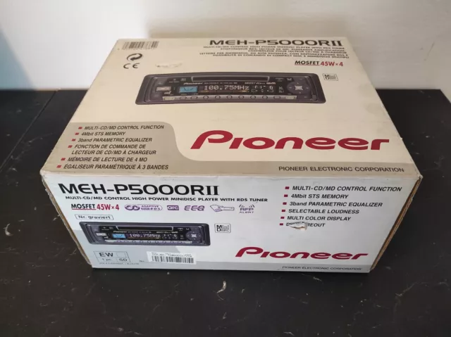 Pioneer MEH-P5000R car minidisc player + CD-SR100 remote