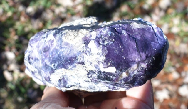 1.20 LB AAA TIFFANY STONE ROUGH, BERTRANDITE, OPALIZED FLUORITE  Utah (AB)