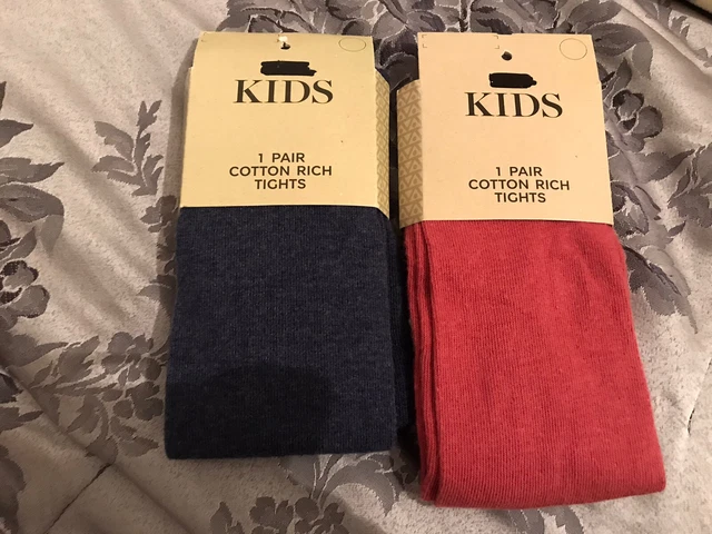 NWT marks and spencer Girls Tights Bundle Age 5-6 Years