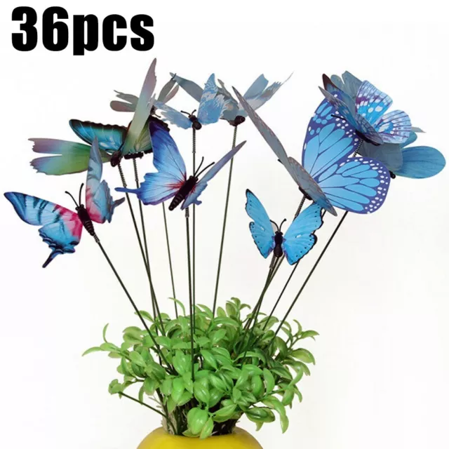 Papillon Piquet Jardin Cour Pot Plantes Teaching Outils Battant Boîtes Décor