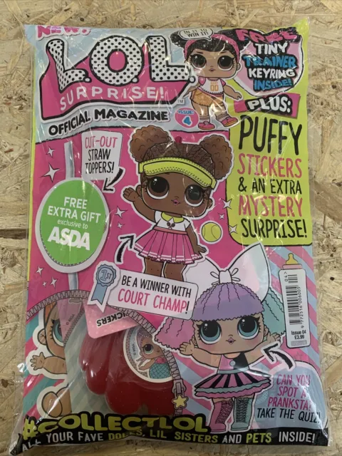 LOL L.O.L. Surprise Official magazine Issue #4 New Hard to find! ASDA EXCLUSIVE