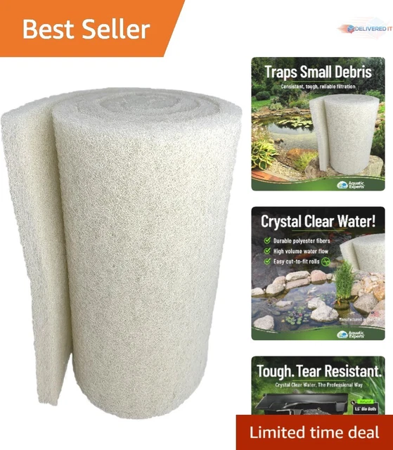 Koi Pond Filter Pad - Traps & Removes Particulates - Durable - 3/4"-1" x 18"x72