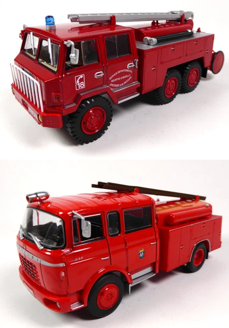 LOT DE 3 Camions de Pompiers Renault + Ford + Pegaso 1:43 Salvat