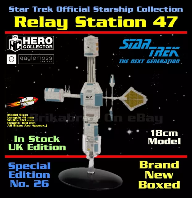 Eaglemoss Star Trek: Special Issue 26 - Relay Station 47 No Magazine - New Boxed