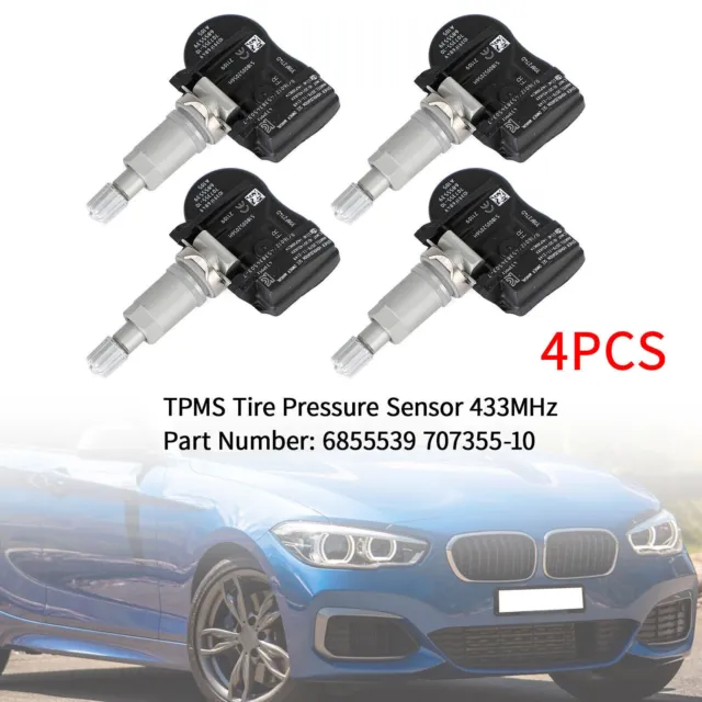 4x TPMS Tire Pressure Sensor 6855539 For BMW 2014-2018 M3 M4 F30/F32 F80/F82  AU