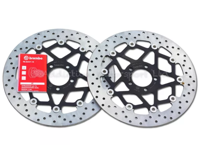 2x Brembo Serie ORO 320mm Front Brake Discs Kawasaki ZX7R, ZX9R, ZX12R  78B408A1