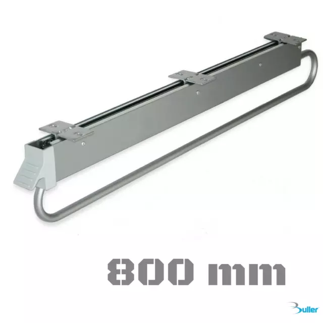 Wardrobe Pull Out Hanging Rail 800 mm Long Heavy Duty
