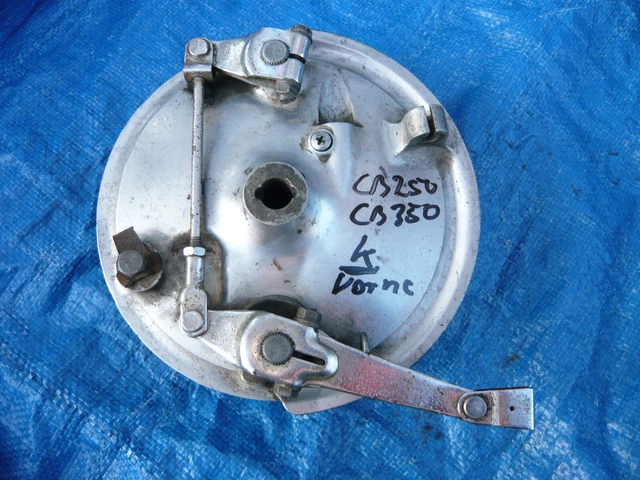Piastra di ancoraggio freno Honda CB250 K CB350 K duplex ruota anteriore piastra freno ruota