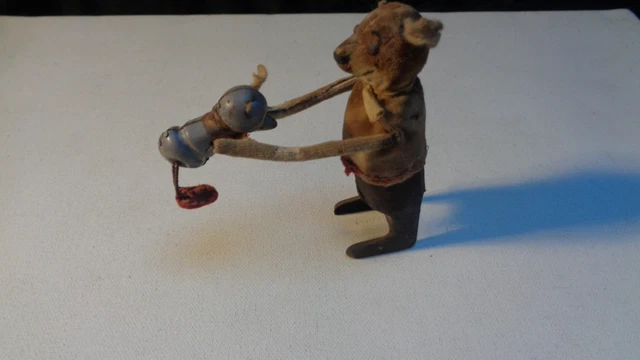 Ancien Jouet Grenouille Sauteuse Mécanique - Tôle Germany 1930 - Technofix / Distler