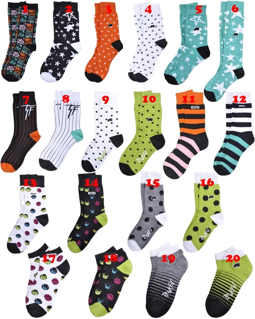 TRUKFIT BY LIL Wayne Weezy F Baby Fashion Crew Ankle Knee Socks Mens Size  8-13 $9.95 - PicClick