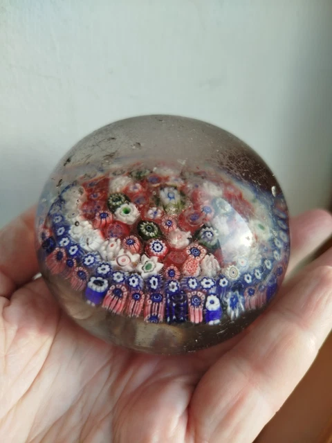 Presse-papier Boule Cristal Baccarat Sirius - Verre Violet - Occasion - Japon