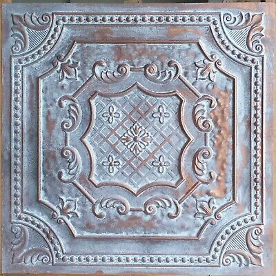 Drop in Ceiling tile faux tin weathering copper decor wall panels PL04 10pcs/lot